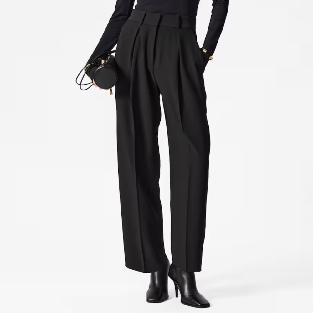 & OTHER STORIES Black Tapered Pleated Trouser | 6
